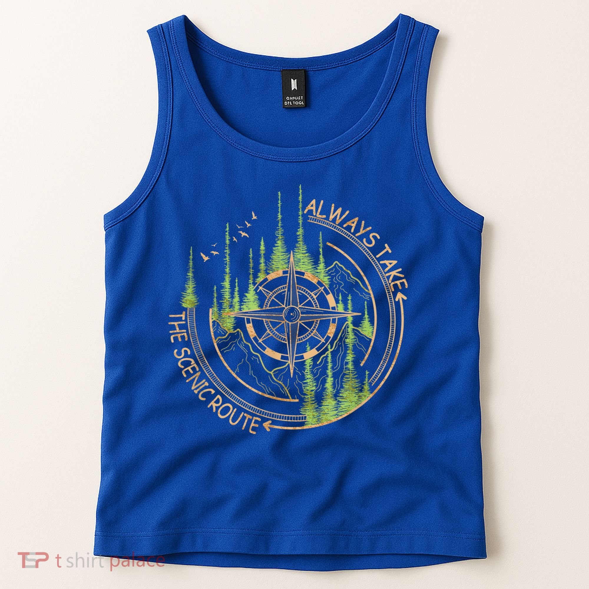 Always Take The Scenic Route Camping Travel Adventure Tank Top