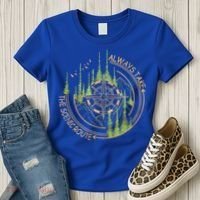 Always Take The Scenic Route Camping Travel Adventure Women's T-Shirt thumb 3