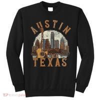 Austin Texas Tx Guitar Skyline Sweatshirt thumb 0