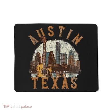 Austin Texas Tx Guitar Skyline Mousepad