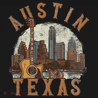 Austin Texas Tx Guitar Skyline Mousepad thumb 1
