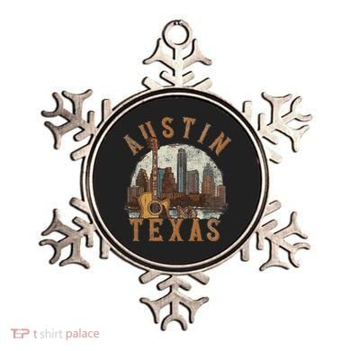 Austin Texas Tx Guitar Skyline Ornament