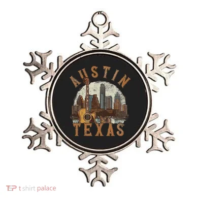 Austin Texas Tx Guitar Skyline Ornament