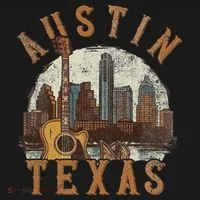 Austin Texas Tx Guitar Skyline Toddler Hoodie thumb 2