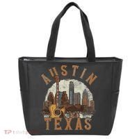 Austin Texas Tx Guitar Skyline Tote Bag thumb 0