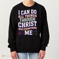 All Things Through Christ Congenital Heart Defect Awareness Women's Sweatshirt thumb 0
