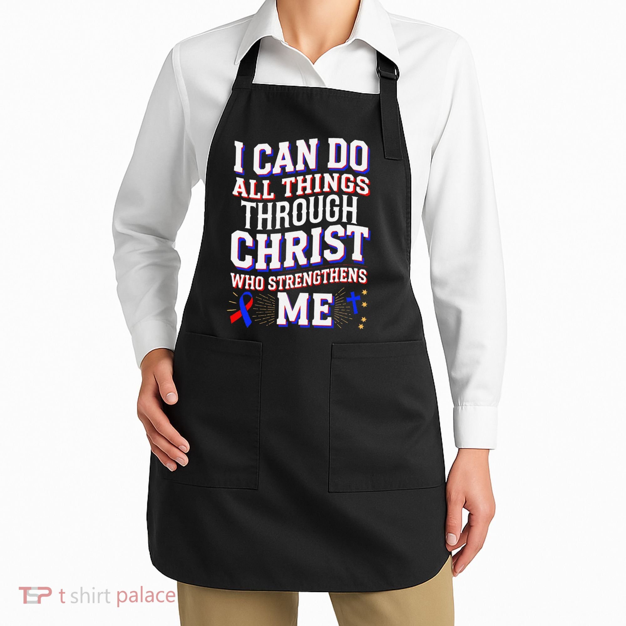 All Things Through Christ Congenital Heart Defect Awareness Apron