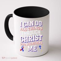 All Things Through Christ Congenital Heart Defect Awareness Coffee Mug thumb 0