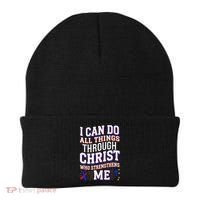 All Things Through Christ Congenital Heart Defect Awareness Beanie thumb 0