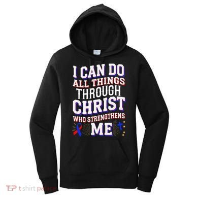 All Things Through Christ Congenital Heart Defect Awareness Women's Hoodie