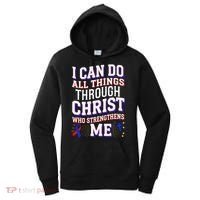 All Things Through Christ Congenital Heart Defect Awareness Women's Hoodie thumb 0