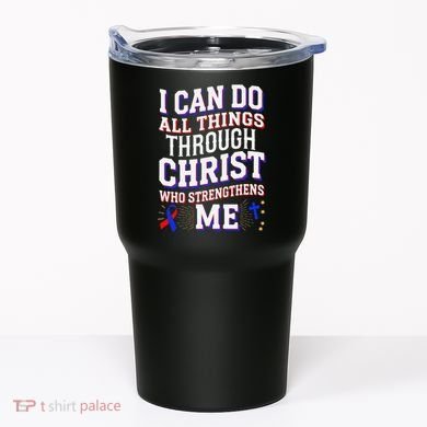 All Things Through Christ Congenital Heart Defect Awareness Tumbler