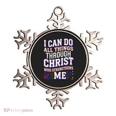 All Things Through Christ Congenital Heart Defect Awareness Ornament