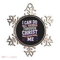 All Things Through Christ Congenital Heart Defect Awareness Ornament thumb 0