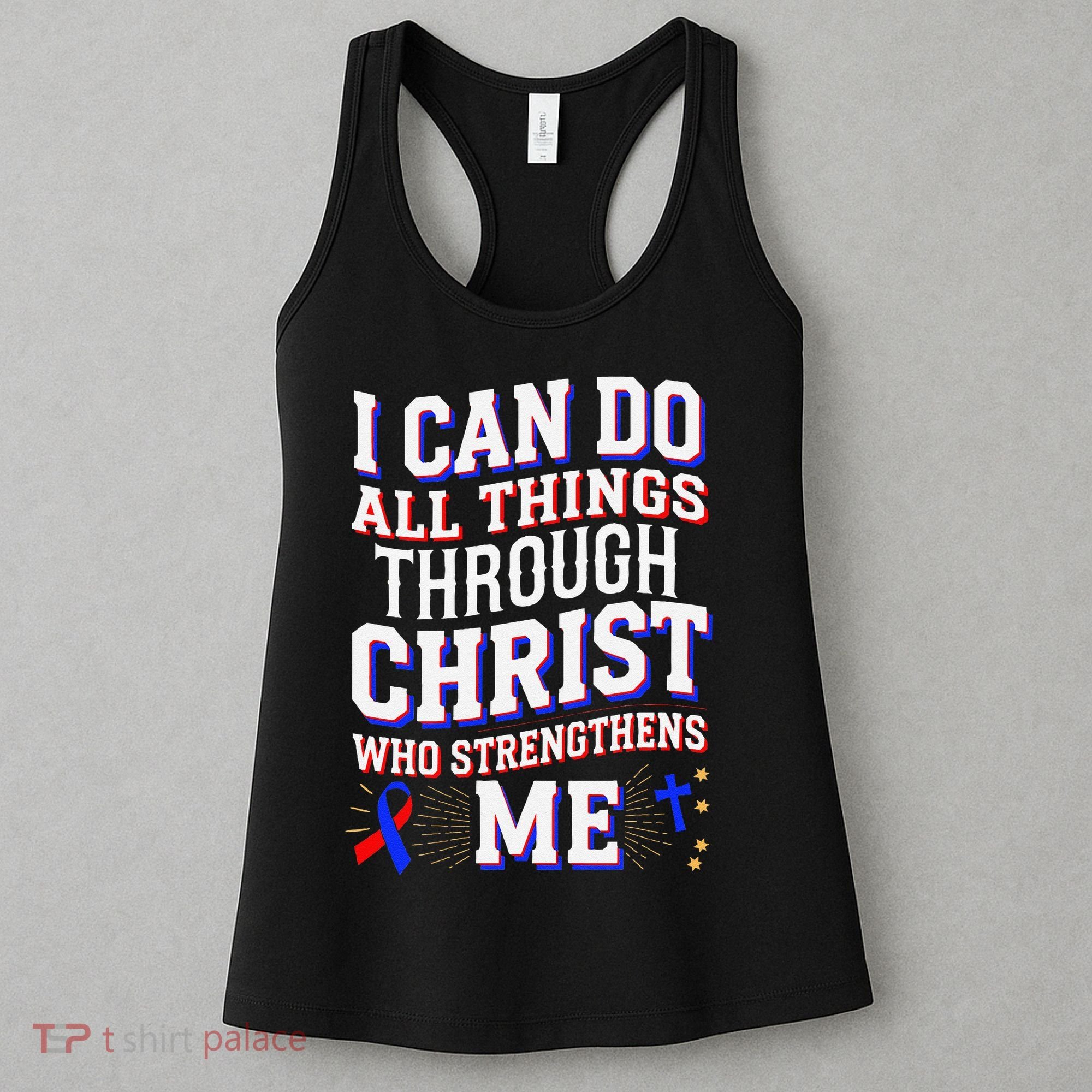 All Things Through Christ Congenital Heart Defect Awareness Women's Tank Top