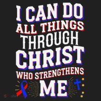 All Things Through Christ Congenital Heart Defect Awareness Hat thumb 2