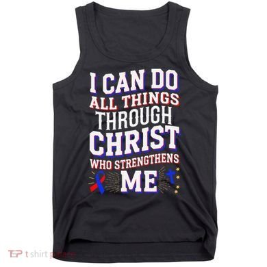 All Things Through Christ Congenital Heart Defect Awareness Tank Top