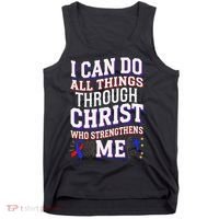 All Things Through Christ Congenital Heart Defect Awareness Tank Top thumb 0