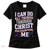 All Things Through Christ Congenital Heart Defect Awareness Women's T-Shirt thumb 0