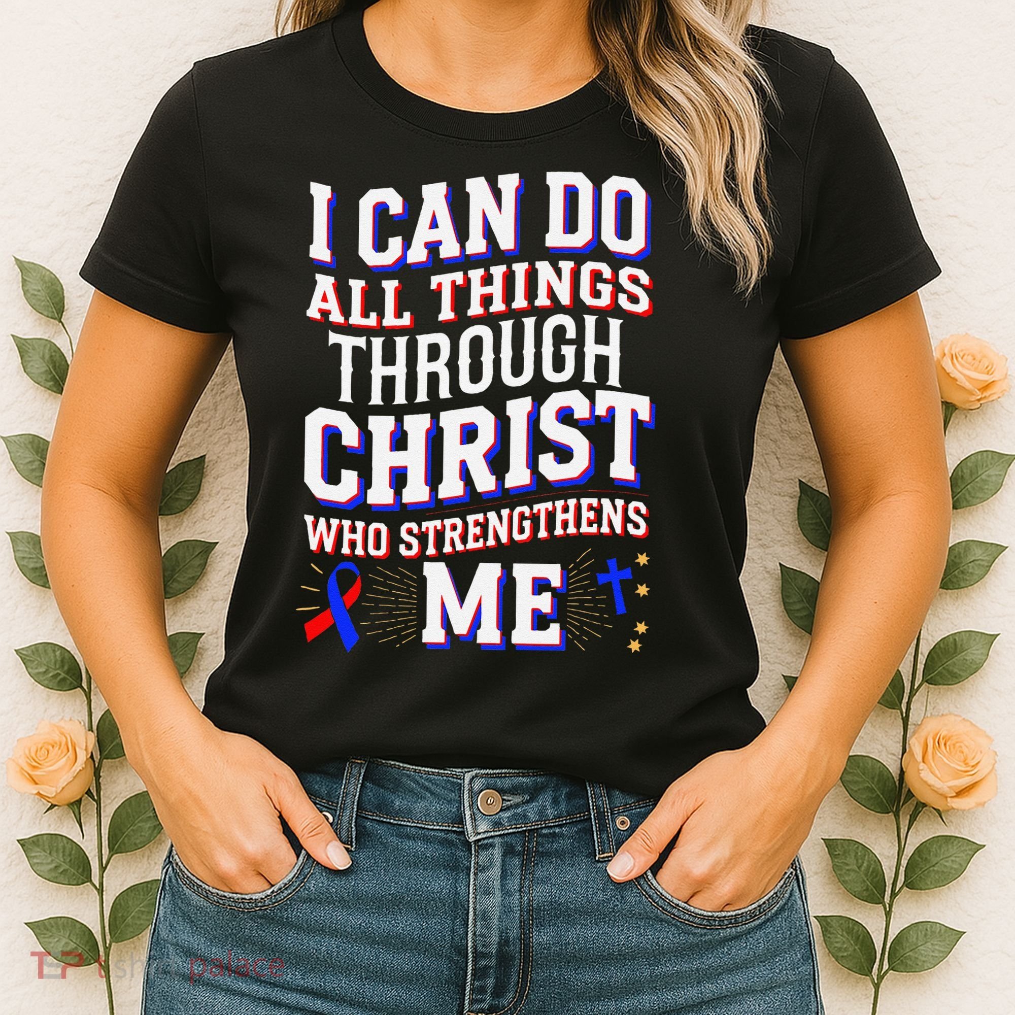 All Things Through Christ Congenital Heart Defect Awareness Women's T-Shirt