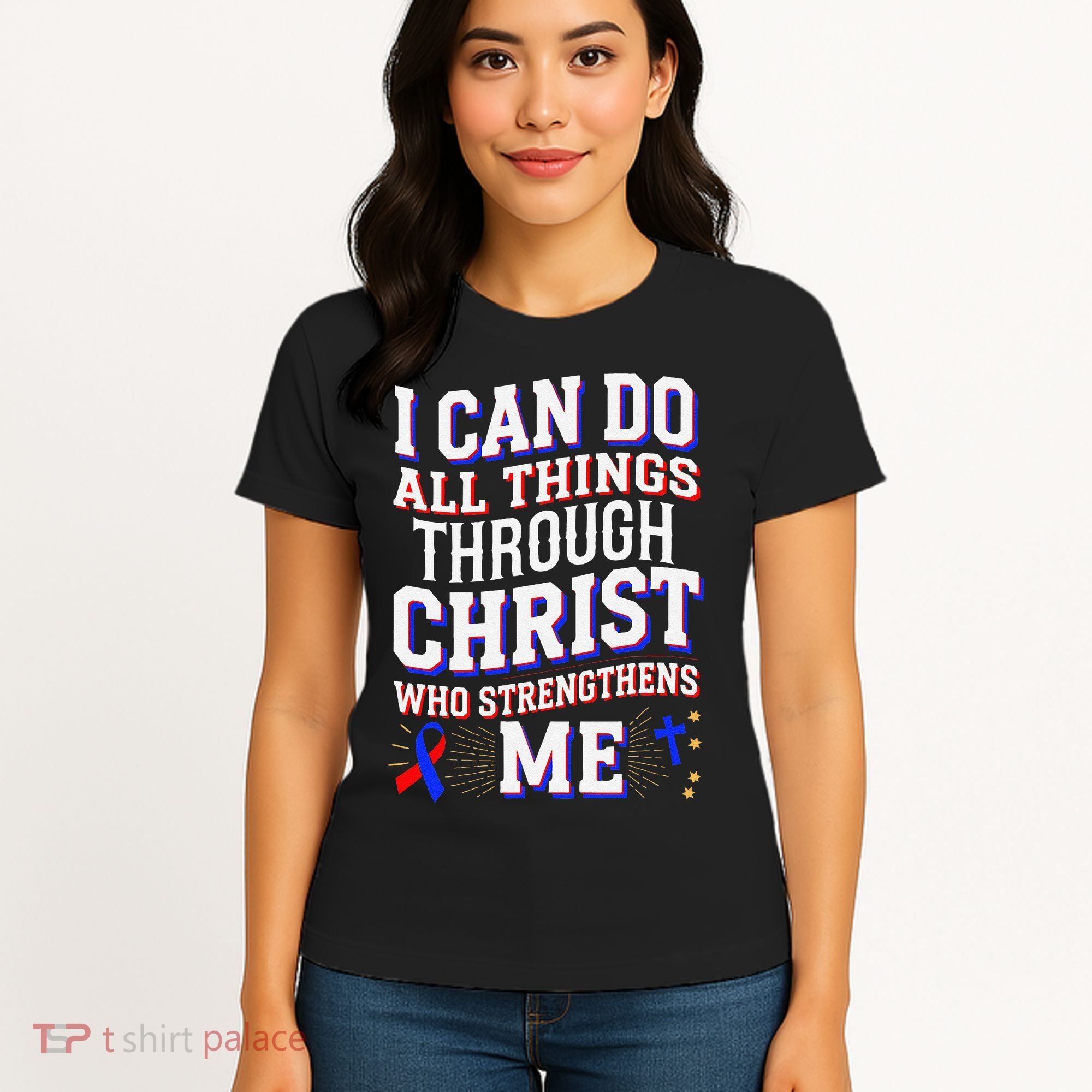 All Things Through Christ Congenital Heart Defect Awareness Women's T-Shirt