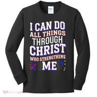 All Things Through Christ Congenital Heart Defect Awareness Kids Long Sleeve Shirt thumb 0