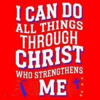 All Things Through Christ Congenital Heart Defect Awareness Santa Hat thumb 1