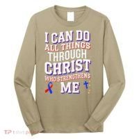 All Things Through Christ Congenital Heart Defect Awareness Long Sleeve Shirt thumb 0
