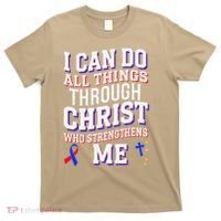 All Things Through Christ Congenital Heart Defect Awareness T-Shirt thumb 0