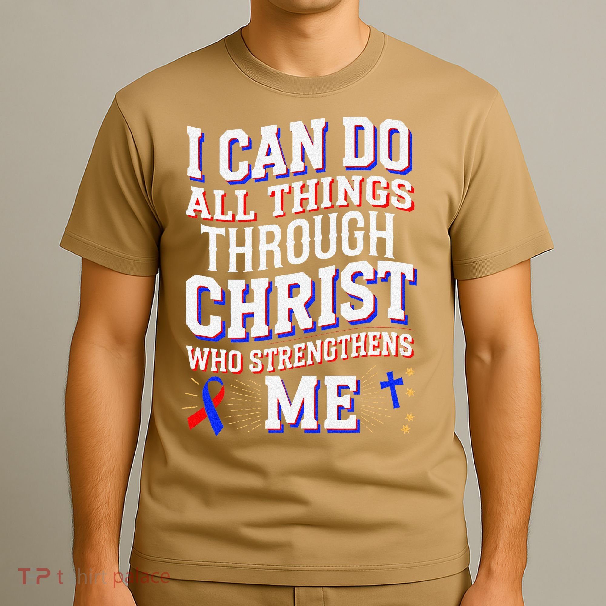 All Things Through Christ Congenital Heart Defect Awareness T-Shirt
