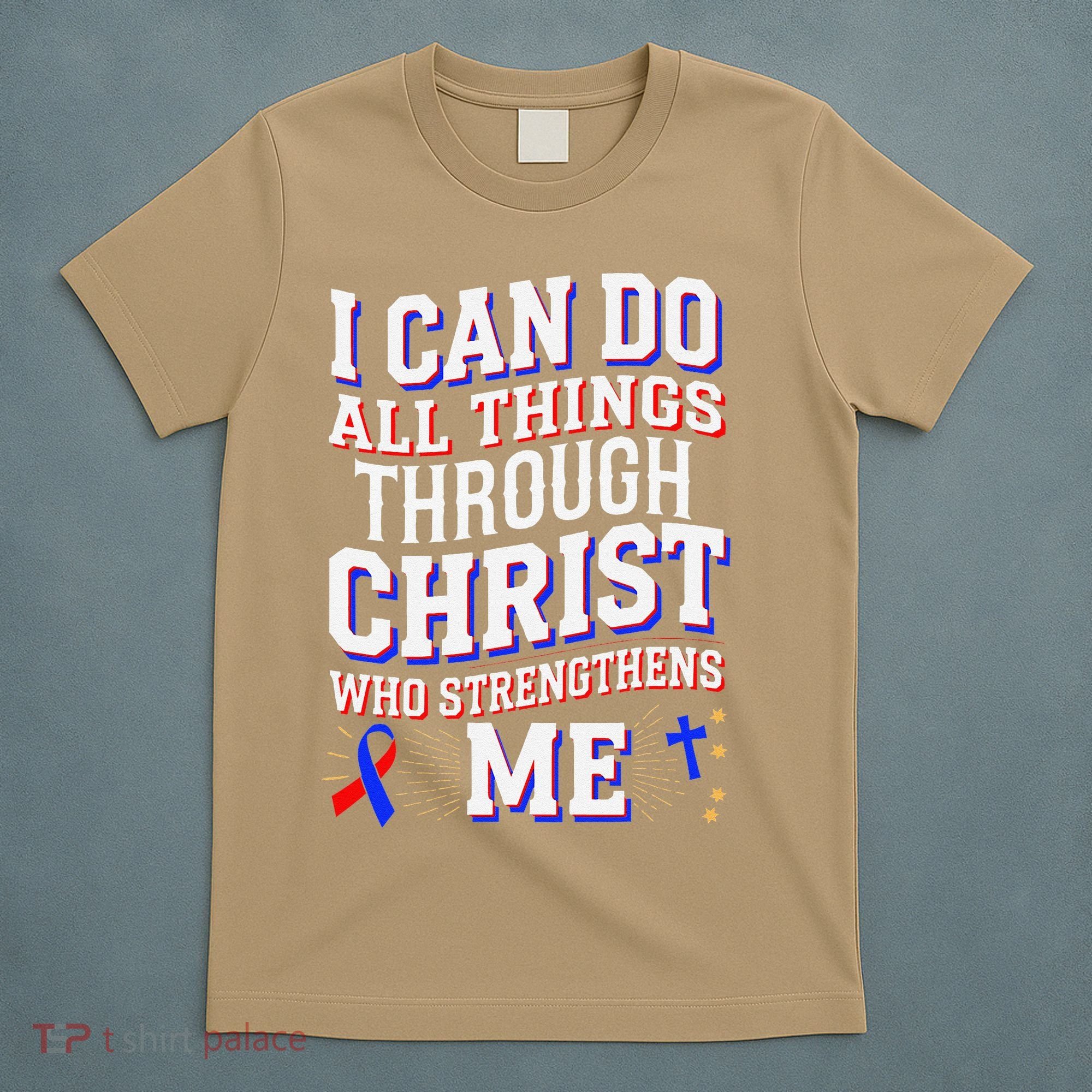 All Things Through Christ Congenital Heart Defect Awareness T-Shirt