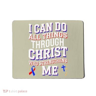 All Things Through Christ Congenital Heart Defect Awareness Mousepad