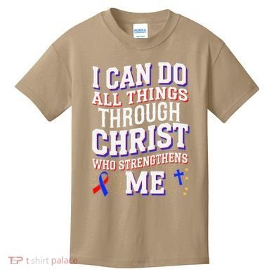 All Things Through Christ Congenital Heart Defect Awareness Kids T-Shirt
