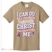 All Things Through Christ Congenital Heart Defect Awareness Kids T-Shirt thumb 0