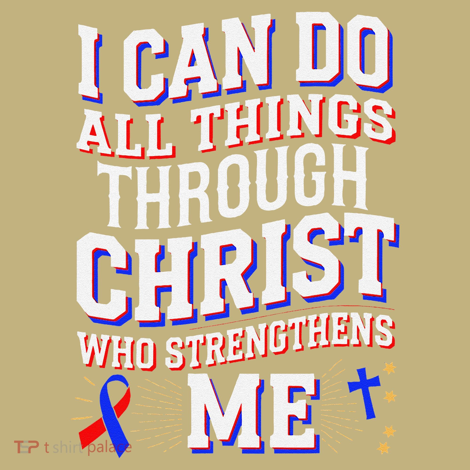 All Things Through Christ Congenital Heart Defect Awareness Kids T-Shirt