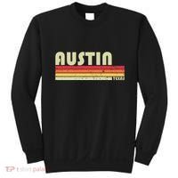 Austin Tx Texas Funny City Home Roots Gift Retro 70s 80s Sweatshirt thumb 0