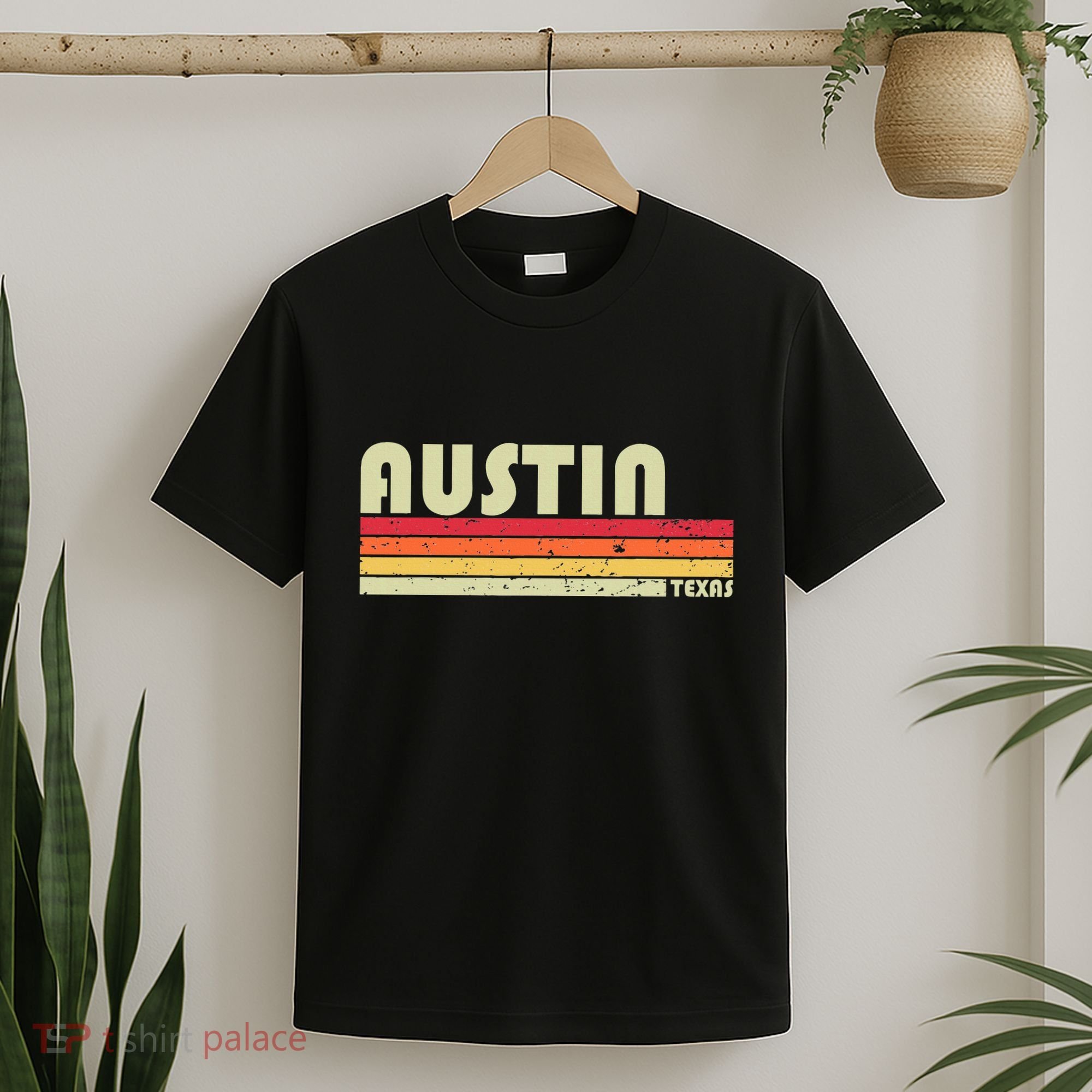 Austin Tx Texas Funny City Home Roots Gift Retro 70s 80s T-Shirt
