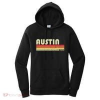 Austin Tx Texas Funny City Home Roots Gift Retro 70s 80s Women's Hoodie thumb 0