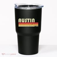 Austin Tx Texas Funny City Home Roots Gift Retro 70s 80s Tumbler thumb 0