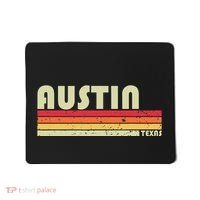 Austin Tx Texas Funny City Home Roots Gift Retro 70s 80s Mousepad thumb 0