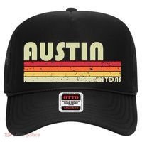 Austin Tx Texas Funny City Home Roots Gift Retro 70s 80s Hat thumb 0
