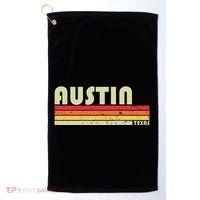 Austin Tx Texas Funny City Home Roots Gift Retro 70s 80s Golf Towel thumb 0