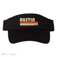 Austin Tx Texas Funny City Home Roots Gift Retro 70s 80s Visor thumb 0