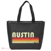 Austin Tx Texas Funny City Home Roots Gift Retro 70s 80s Tote Bag thumb 0