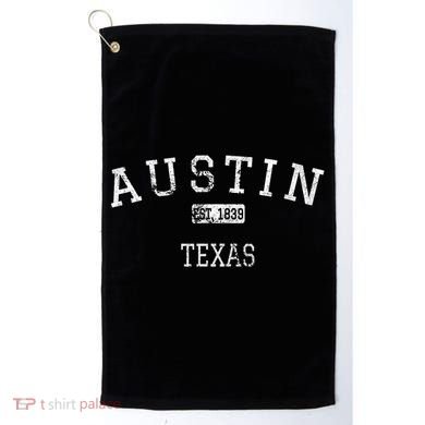 Austin Texas Tx Vintage Golf Towel
