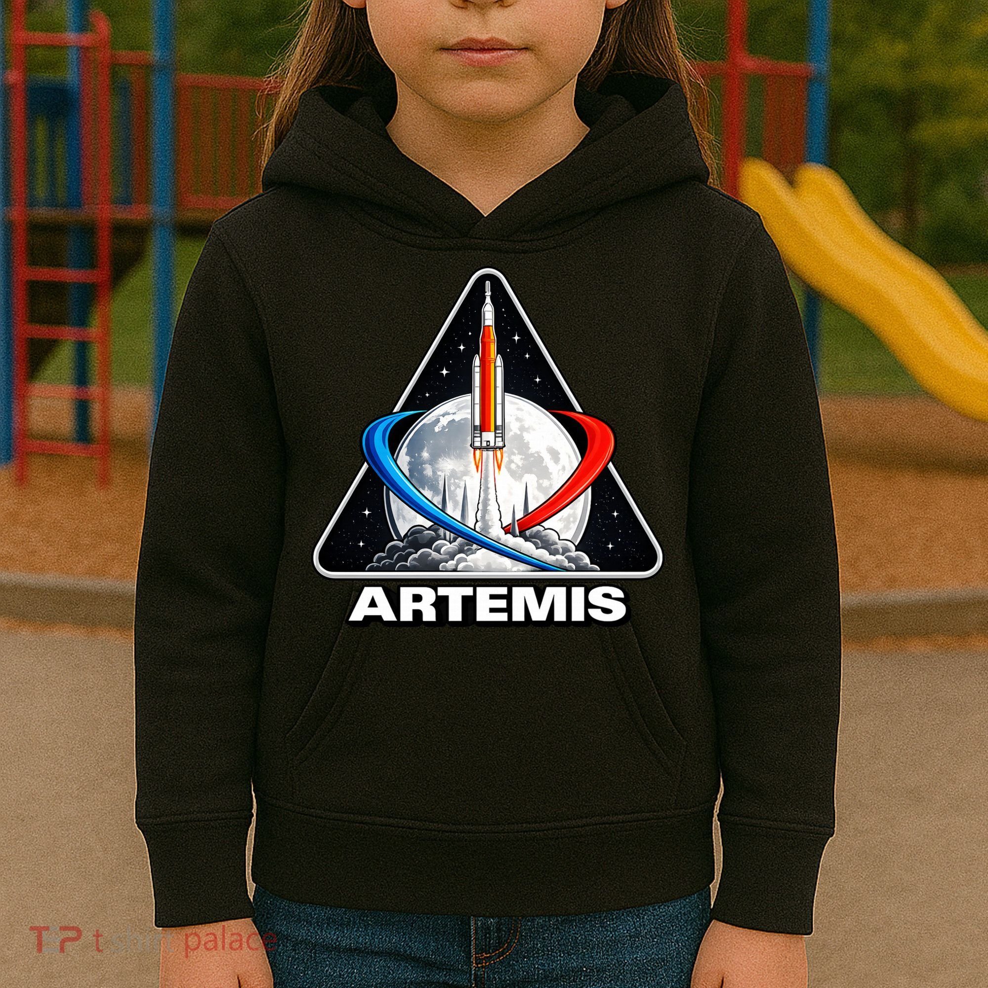 Artemis To The Moon Kids Hoodie