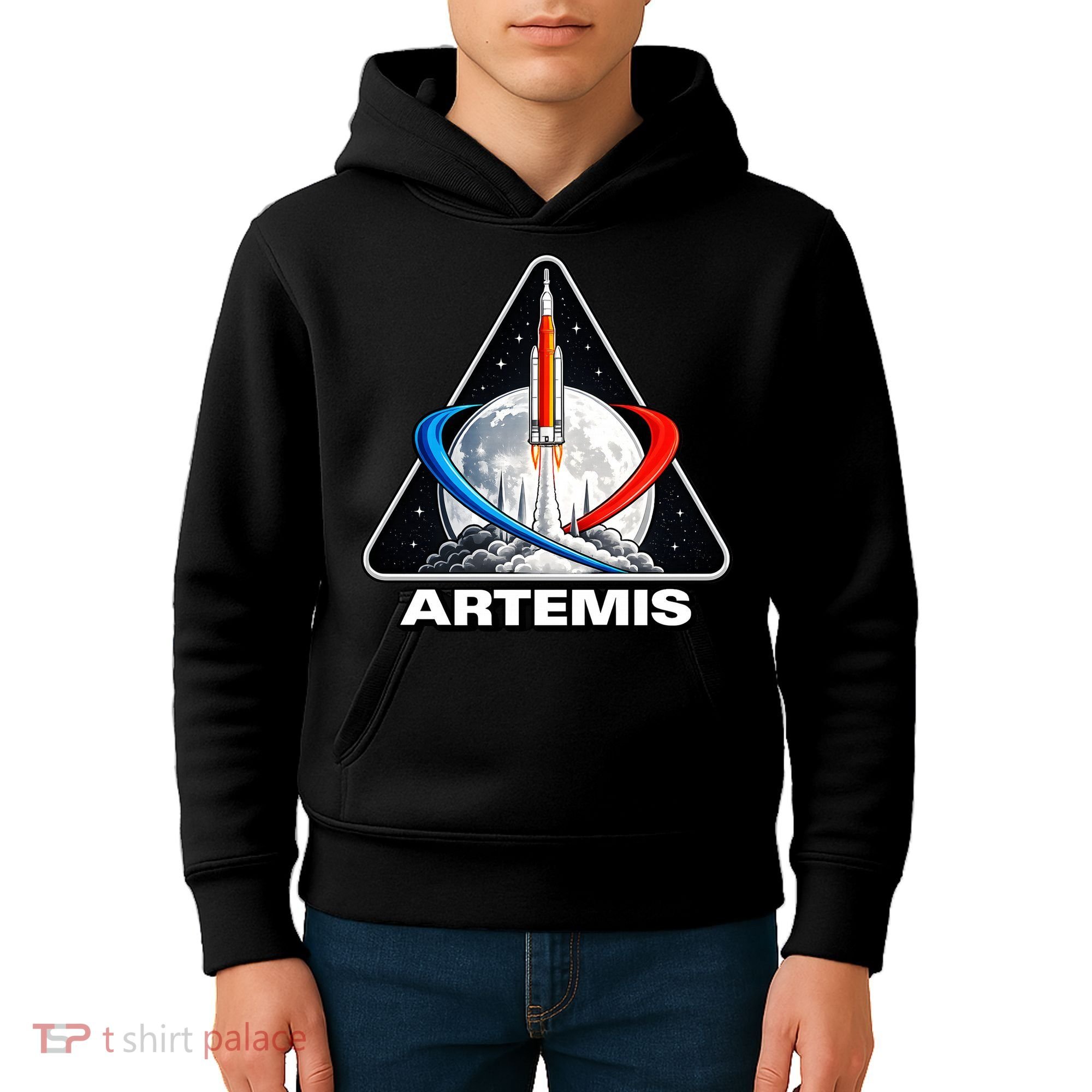 Artemis To The Moon Kids Hoodie