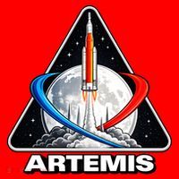 Artemis To The Moon Santa Hat thumb 1