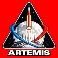 Artemis To The Moon Santa Hat thumb 1