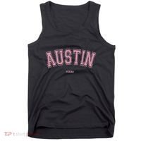 Austin Texas Tx Varsity Style On Austin Tank Top thumb 0